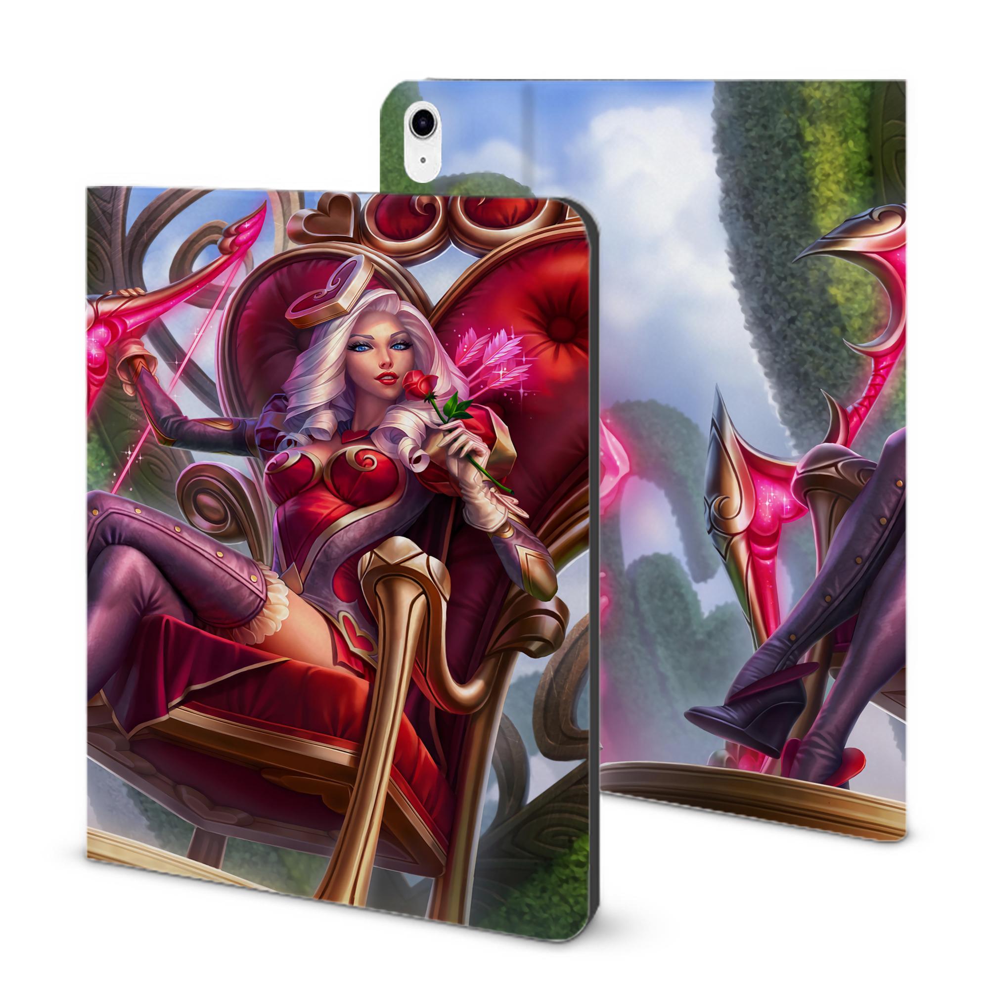 （画像用） リーグ・オブ・レジェンド League of Legends LOL IPad ケース ブック型 PUレザー TPU 耐衝撃 軽量 薄型 ペン収納なし 全面保護 IPad 各モデル対応